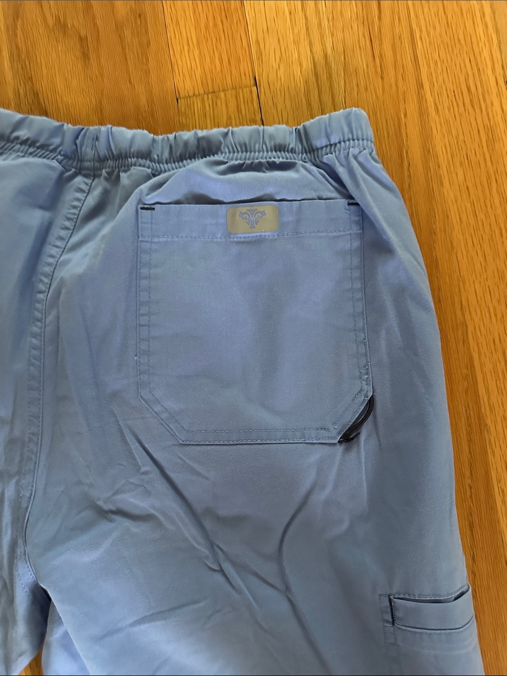 Women’s ceil Blue Drawstring scrub Pants - Picture 5 of 12
